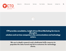 Tablet Screenshot of ctomarketing.com